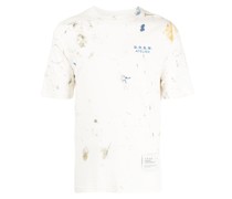 T-Shirt mit Farbklecks-Print