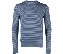 Fein gestrickter Pullover mit Streifen