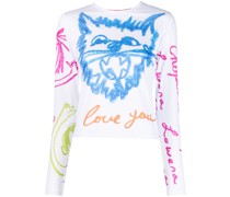 Langarmshirt mit grafischem Print