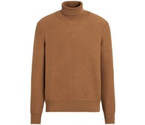 Grob gestrickter Rollkragenpullover
