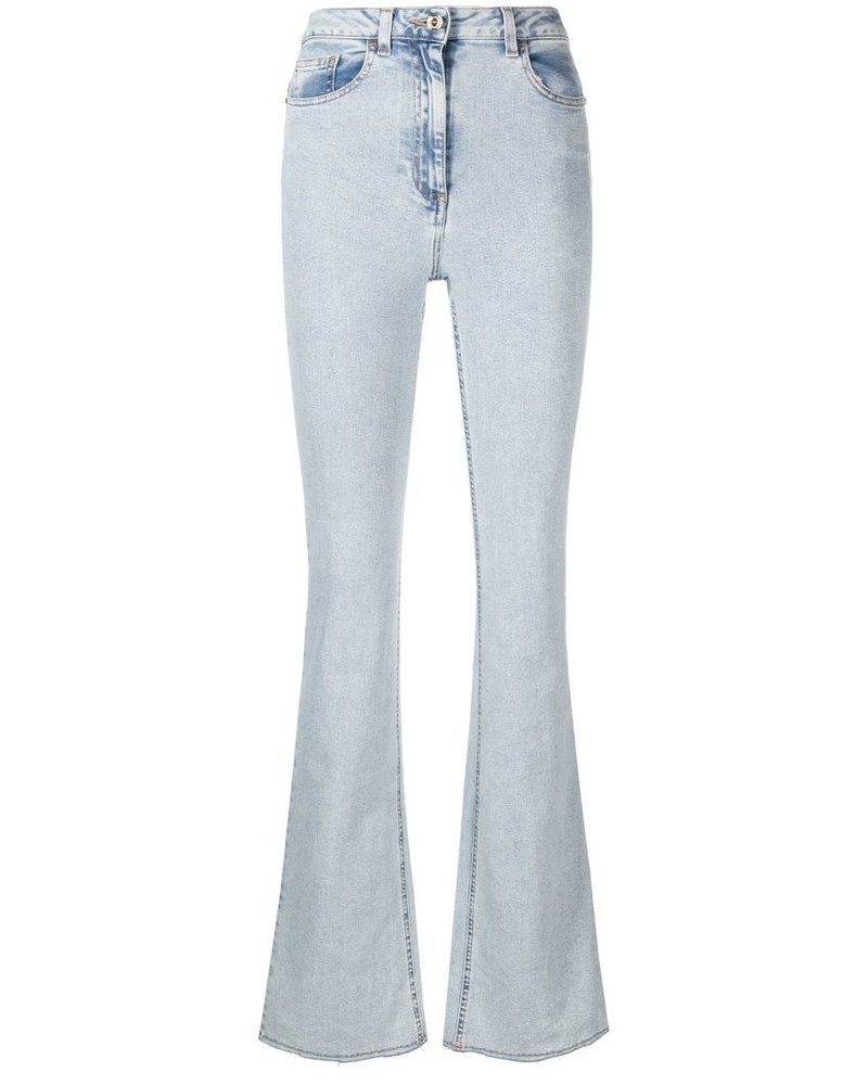 Elisabetta Franchi Damen Bootcut-Jeans mit hohem Bund