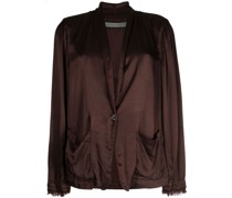 Jacke mit ausgefransten Satins