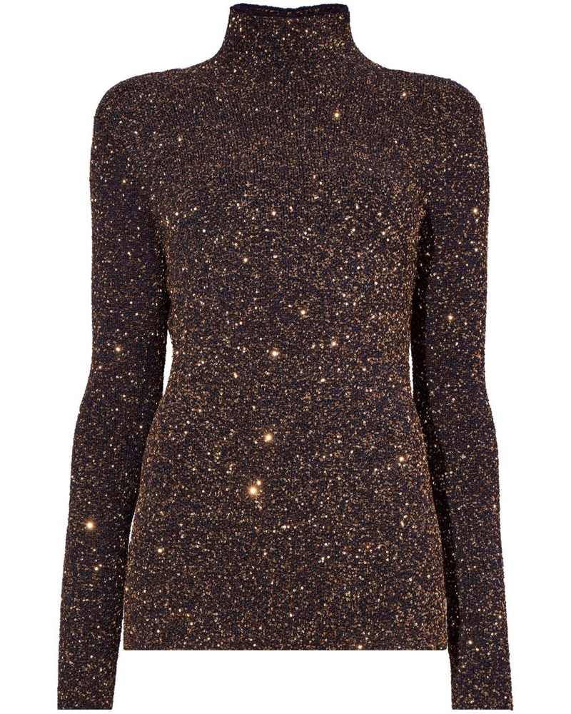 Proenza Schouler Damen Pullover mit Pailletten