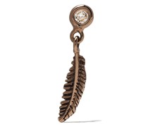 14kt Rotgoldohrringe mit Diamanten