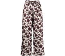 Gerade Hose mit Blumen-Print