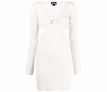 Schmales Kleid mit V-Ausschnitt