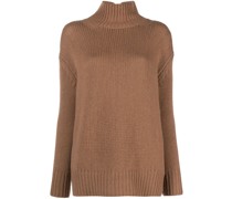 Kaschmirpullover mit Stehkragen