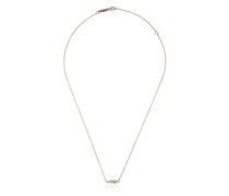 Rotgoldhalskette mit Diamanten