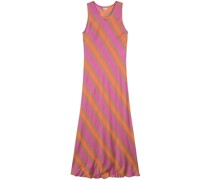 striped slip maxi dress