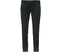 Cropped-Röhrenhose mit ungesäumten Kanten