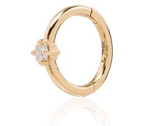 18kt Gelbgoldcreole mit Diamanten