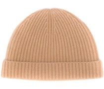 Gerippte Kaschmirbeanie