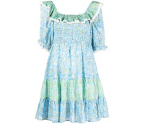 Minikleid mit Blumen-Print