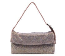Schultertasche mit Kristallen