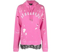 Hoodie mit Farbklecks-Print