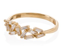 18kt 'Cluster' Goldring mit Diamanten