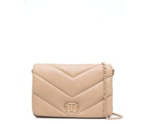 Schultertasche mit Chevron-Steppung