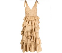 Stufenkleid mit V-Ausschnitt