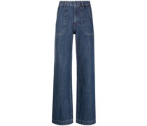 A.P.C. Weite High-Waist-Jeans