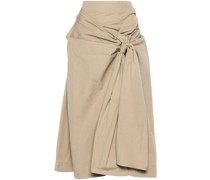 knot-detail midi skirt