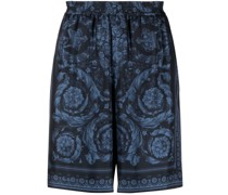 Shorts aus Seide mit Barocco-Print
