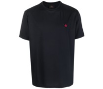 T-Shirt mit Logo-Stickerei