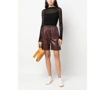 striped sheer top