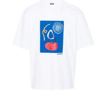 Cuadro T-Shirt mit abstraktem Print