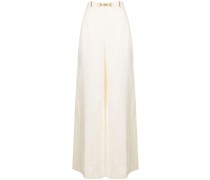 Leinenhose mit weitem Bein
