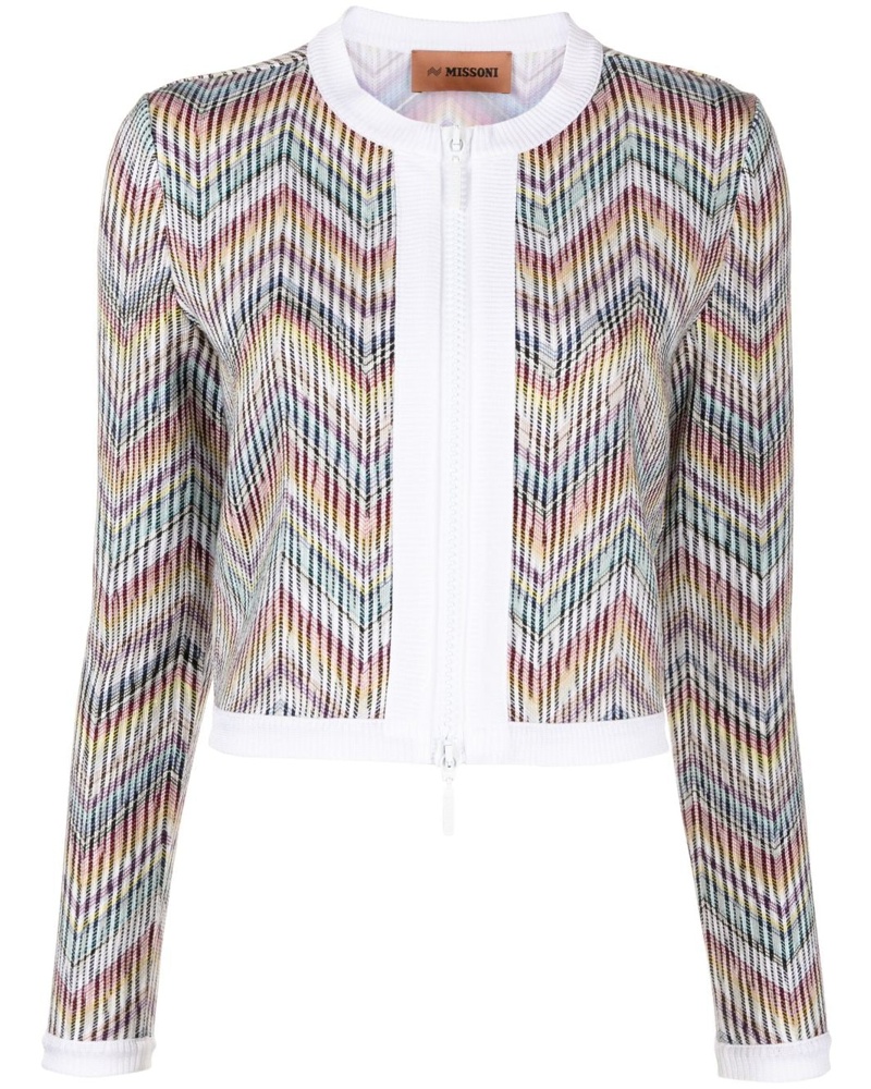 Missoni Damen Gestreifte Jacke
