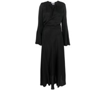Wickelkleid mit Satin-Finish