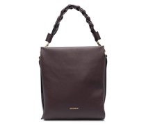 Schultertasche mit Flechtriemen