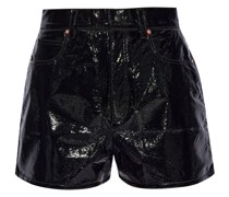 Shorts aus Faux-Leder