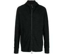 Kapuzenjacke mit Mesh-Einsatz