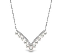 18kt Sleek Weißgoldhalskette
