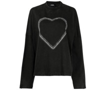 Pullover mit Herz-Print