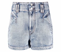 Hoch sitzende Jeans-Shorts