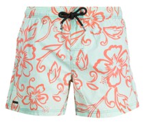 Badeshorts mit Blumen-Print