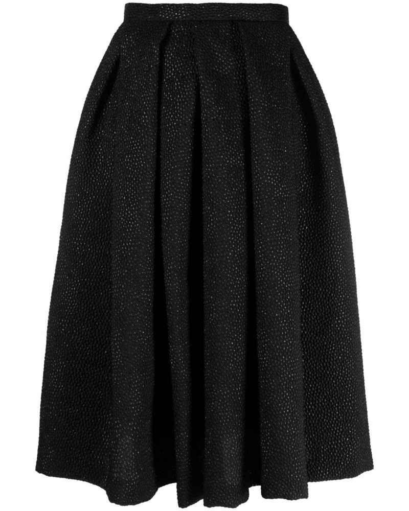Comme des Garçons Damen Faltenrock mit Verzierungen