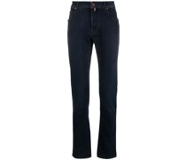 Tief sitzende Straight-Leg-Jeans