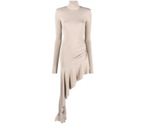 Asymmetrisches Kleid mit Volants