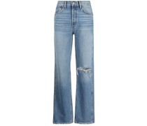 Gerade Jeans in Distressed-Optik