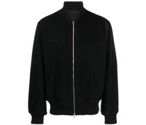 Bomberjacke mit Logo-Stickerei