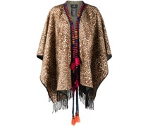 Animalier Cape mit Fransen