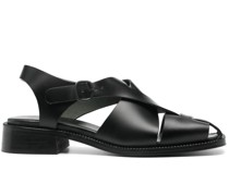 Raima asymmetric leather sandals