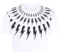T-Shirt mit Blitz-Print