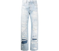 Gerade Jeans im Distressed-Look
