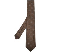 Seidenkrawatte mit Jacquard-Blumenmuster