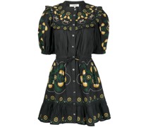 Minikleid mit Blumen-Print