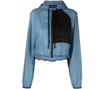 Leichte Cropped-Kapuzenjacke